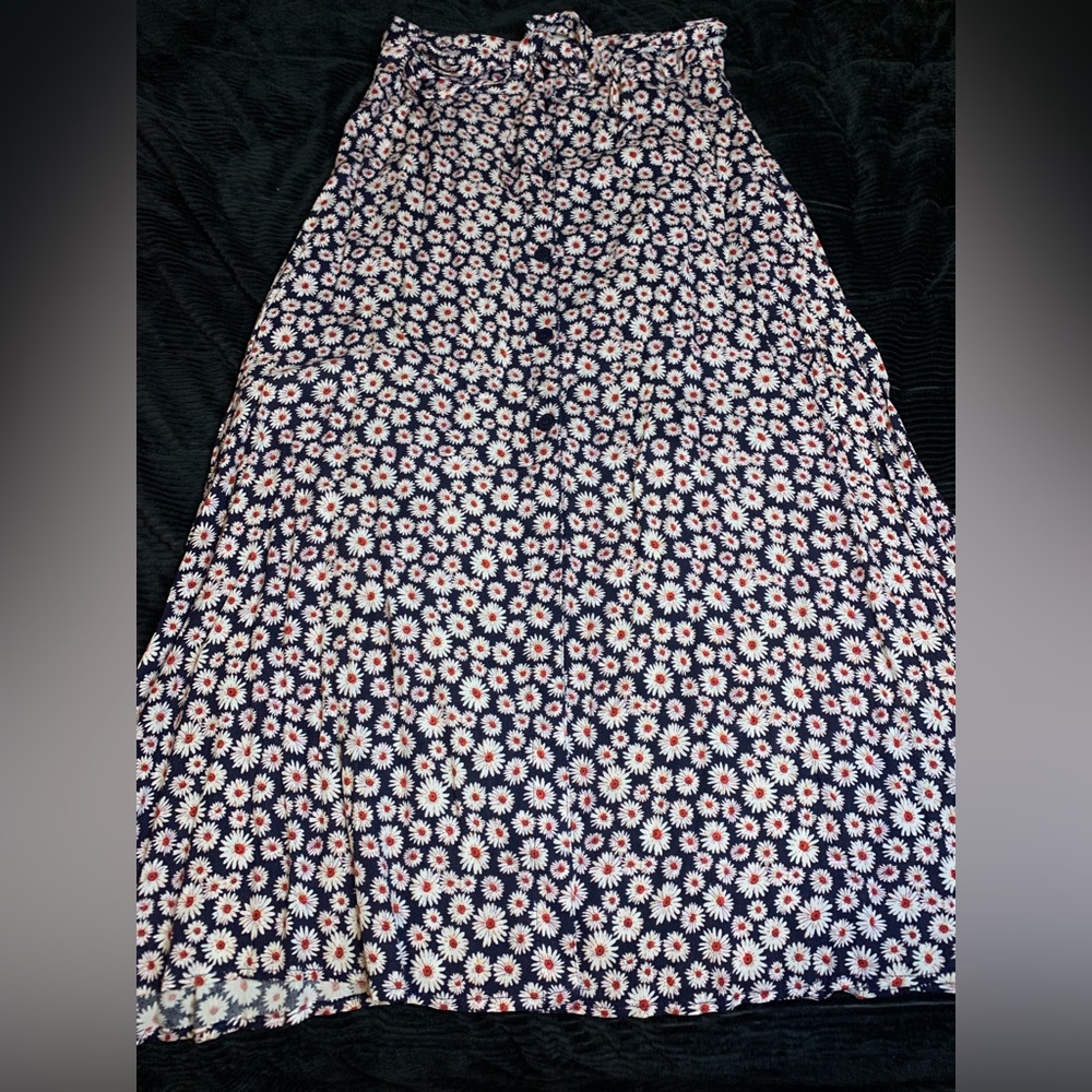 Skirt - Navy and White Floral